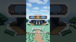 Minecraft Building A Modern Mansion House Tutorial Timelapse [upl. by Aihsit]