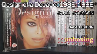 UNBOXING Janet Jackson  Design of a Decade 19861996 Japanese Edition [upl. by Ludovick630]