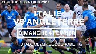 Italie  Angleterre  Tournois des Six Nations 2018 [upl. by Stoughton]