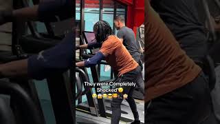 am I the fastest in the world 😎💪👀 prank gym fitness short funny [upl. by Ailimaj]