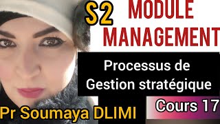 Cours17quotManagement S2quotProcessus de GESTIONSystème de Gestion stratégiqueLe SystèmeSoumaya DLIMI [upl. by Thatch]