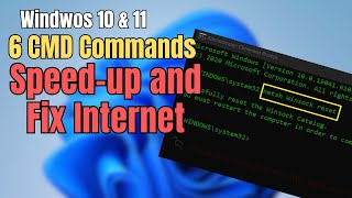 Run these 6 CMD Commands to Speed up and Fix Internet issues [upl. by Sonaj467]