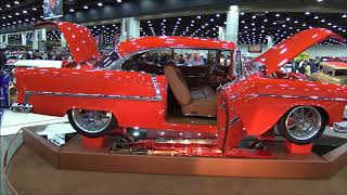 Larry Gayharts 1955 Chevy Hardtop At The 2018 Detroit Autorama [upl. by Caria]