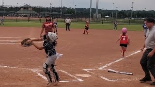 Belgreen AllStars Vs Hartselle AllStars 8U Little League Softball 53124 [upl. by Nosduj]