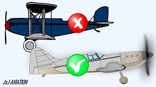 Why do we have more quotMonoplanesquot than quotBiplanesquot  Difference between Monoplanes and Biplanes [upl. by Hebert]