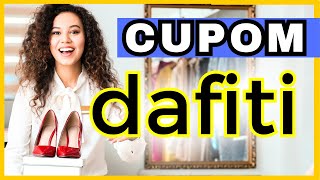 NOVO CUPOM DAFITI  PROMOÇÕES DAFITI  DESCONTOS DAFITI [upl. by Paulita]