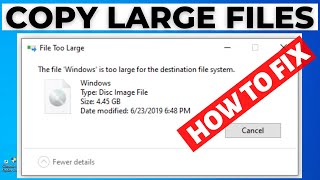 How to Fix File is too Large for the Destination File System [upl. by Okramed]