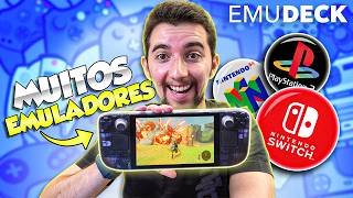 SAIU Como ter TODOS os EMULADORES no STEAM DECK Nintendo Switch PS2 PSP e MAIS [upl. by Lleral]