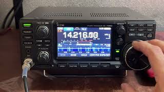 icom ic7300 unboxing and first contact [upl. by Atteloc]