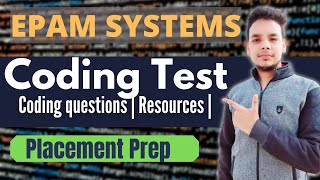 EPAM Coding Test Questions  Epam Exam Pattern  Recruitment Process [upl. by Airahs]