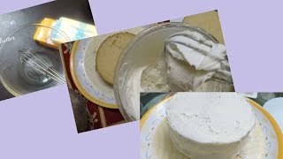 simple Cake Frosting with ButterCream Icing [upl. by Oinigih81]