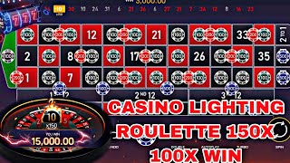 CASINO LIGHTING ROULETTE 150X 100X WIN TODAY 20000 BIGGEST WINNING WORLD CASINO LIGHTING ROULETTE 23 [upl. by Blanchette]