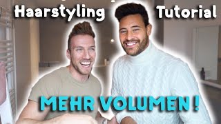 Dünnes Haar richtig Stylen  Haarstyling Tutorial für Männer [upl. by Cheyney185]