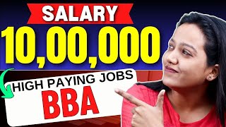 Top High Paying JobsCareer After BBA In 2024 ✅ Highest Packages 10 LPA bba [upl. by Einnaffit]