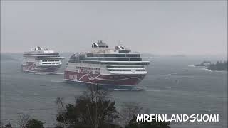 Viking Grace Makes It Look So Easy 23 February 2024  TimeLaps Vid  Åland Viking Line [upl. by Fannie]