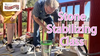 Stone Stabilizing Class  Puyallyp Valley Gem amp Mineral Club [upl. by Ahto]