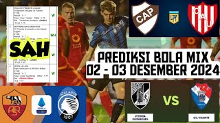 As Roma vs Atalanta Prediksi Bola 0203 Desember 2024 [upl. by Novit]