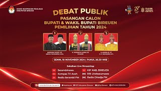 LIVE  Debat Publik Calon Bupati amp Wakil Bupati Kabupaten Bireuen 2024 [upl. by Attiuqihc]