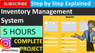 Inventory Management System in java JFrame Netbeans Mysql Complete Project step by step [upl. by Eceirehs]