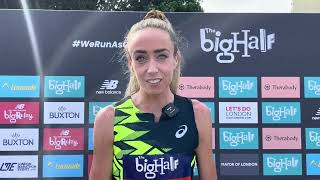 Eilish McColgan on her win at the Big Half after long awaited return to the halfmarathon [upl. by Horacio]