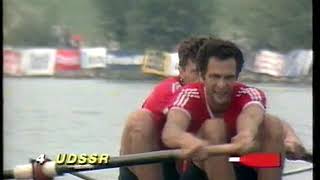 Rowing World Championships Vienna 1991 Saturdays Finals Race 10 Mens Pair M2 [upl. by Horacio]