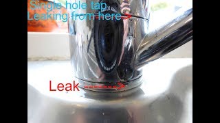 Single hole mixer sink taps leaking at base How to fix it [upl. by Rosemarie718]