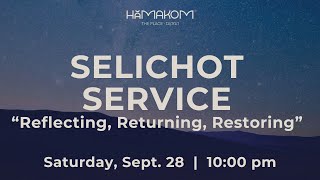 Selichot Service  September 28 2024 [upl. by Knudson]