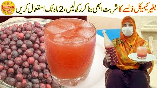 Falsa Sharbat Banane Ki Recipe  Summer Drink  Grewia Asiatica Syrup Recipe  Village Handi Roti [upl. by Stalder]