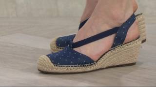 Clarks Artisan Closed Toe Espadrille Wedges  Petrina Kalie on QVC [upl. by Etteuqal70]