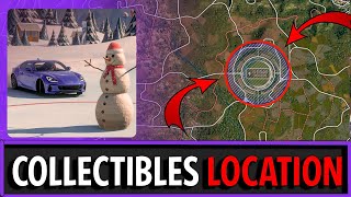 Forza Horizon 5 COLLECTIBLES SNOWMAN SMASH  Winter Wonderland Stadium Winter Season [upl. by Mroz740]