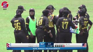 MCA WOMENS T20 QUADRANGULAR SERIES 2023  MALAYSIA VS NEPAL  MATCH 6 [upl. by Mcnully]