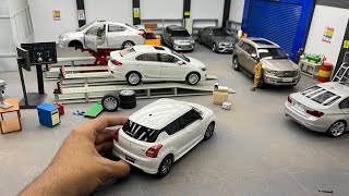 Opening a Mini Car Garage Workshop  Diorama  Diecast Model Cars Restoration [upl. by Imre]