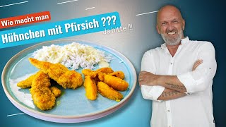 Schnelles Hühnchen mit Pfirsich Rezept  so unglaublich lecker [upl. by Amolap]