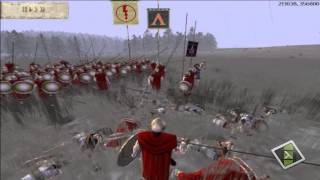 Hoplitas espartanos vs Piqueros Reales RomeTotal War [upl. by Dorin]