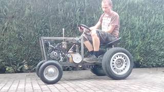 EigenbauTraktor 20  erste Testfahrt 2018 New homemade tractor  first test drive [upl. by Ocirled]