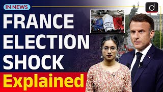 French Election Results Total Deadlock in France  InNews Drishti IAS English [upl. by Augy]