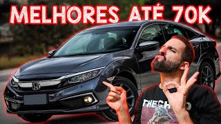 OS MELHORES CARROS USADOS ATÉ 70 MIL REAIS  Honda Civic e muitos outros Carro Chefe [upl. by Trescha]