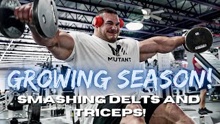 Nick Walker  HEAVY SHOULDER PRESS  BIG DELTS AND TRICEPS WORKOUT  ROAD TO OLYMPIA 2022 [upl. by Saxena]