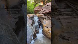 Kanarra Falls The Ultimate Waterfall Hike in Utah Shorts Hiking [upl. by Ayirp]