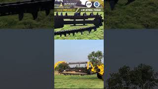 Water Pipeline amp OFC Trenching Machine in Karnataka tractorattachments trencher kannada [upl. by Aivart]