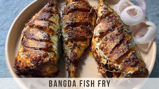 Bangda Fish Fry  Mackerel Masala Fish Fry  Fish Bangda  Fish Fry  Fried Mackerel  Fish Fry [upl. by Naugan]