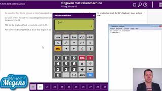 Examentraining Rekenen 3F 1718 Deel 3 vraag 19 2021 [upl. by Wilber]