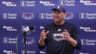 FAU Football Fall Camp 2024 Day 8 Coach David Beaty [upl. by Ettedanreb]