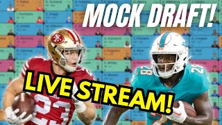 Mock Draft LIVE STREAM 12Team PPR Mock [upl. by Ynad]