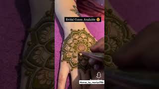 Mandala mehndi design 👌😍mandalaartist music song love bollywood lovesong artist mehndi [upl. by Anoed]