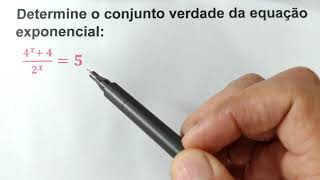 Determine o conjunto verdade da equação exponencial 4ˣ  42ˣ  5 Função exponencial maths [upl. by Florie152]