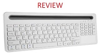 Jelly Comb Bluetooth Keyboard with Docking Touch Pad and Numeric Keypad Review [upl. by Mateya]