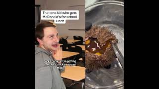 PovThe kid who eats McDonalds lunch at schoolshort greenscreen middleschool school nostalgia [upl. by Ecienal]