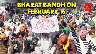 Bharat Bandh What Farmers are planning on February 16 after announcing nationwide protest [upl. by Attennaj]