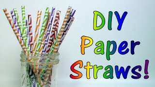 How to make paper drink straws that really work [upl. by Aglo]